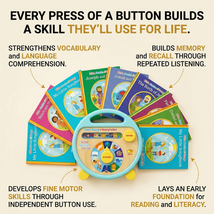Bible Stories and Songs: Portable Electronic Player with 11 Books