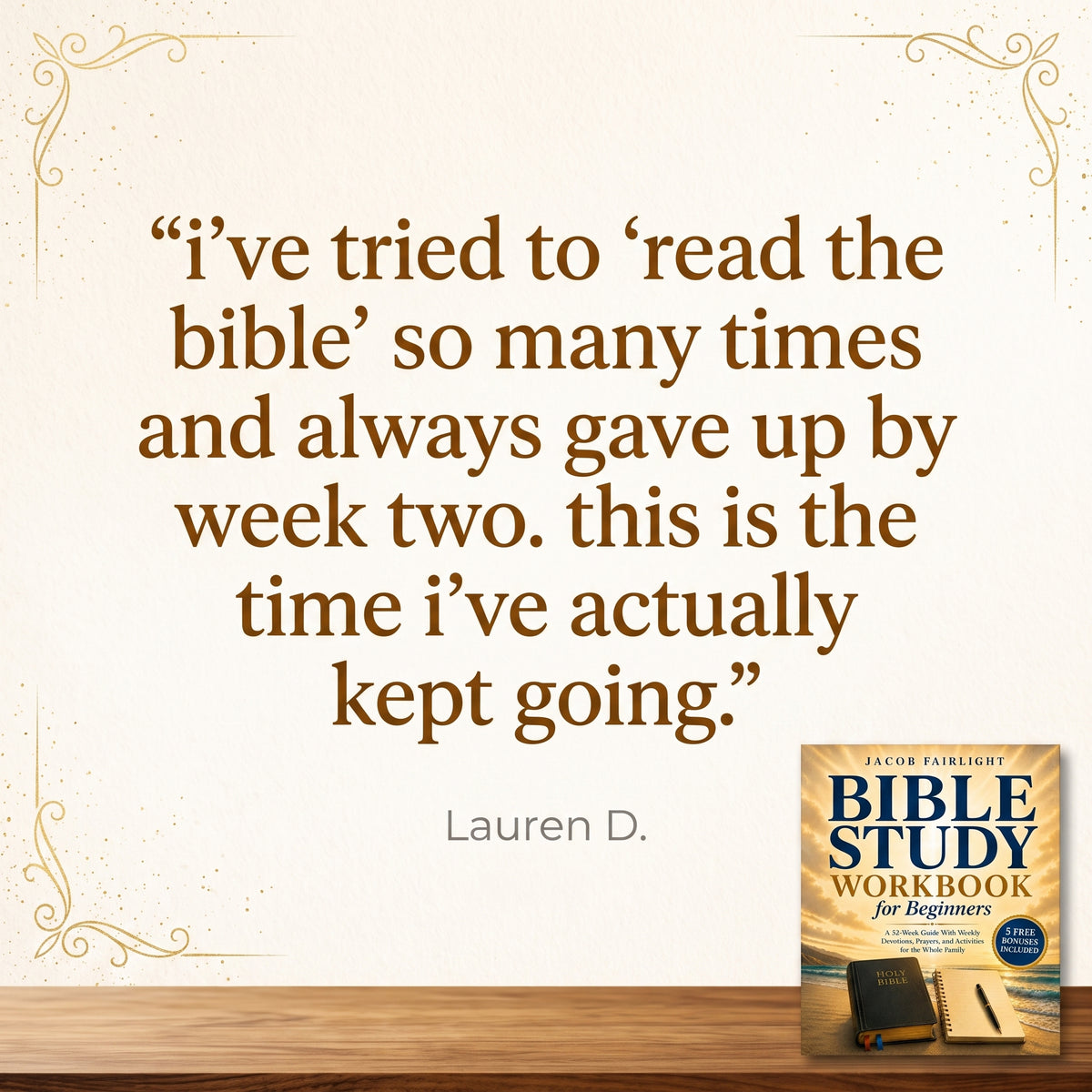 Bible Study Workbook for Beginners