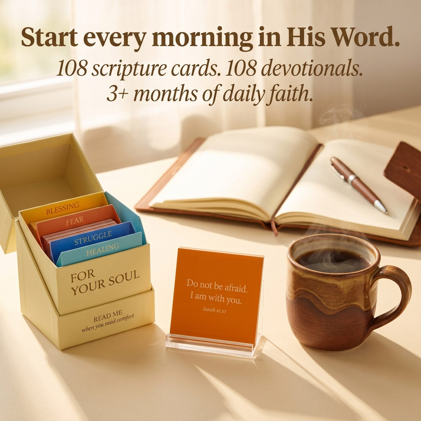 Bible Verse Box - 108 Complete Devotionals & Prayers